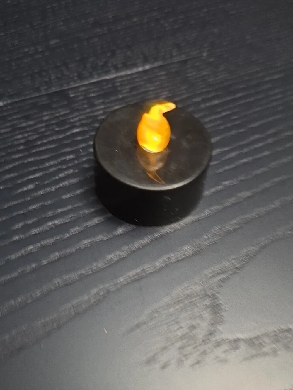 Disney Orange Mickey Pumpkin Candle Holder, w/ Tealight & Free Mickey Ears